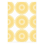 Yellow Lace Design Pattern. Business Card