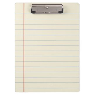 Yellow Legal Pad Clipboard