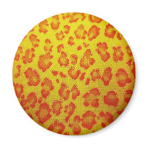 Yellow Leopard magnets