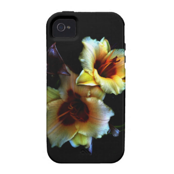 Yellow Lilies Glow Case-Mate iPhone 4 Case