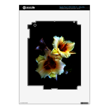 Yellow Lilies Glow iPad 3 Skins