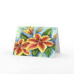 Yellow Lilies  Greeting Card
