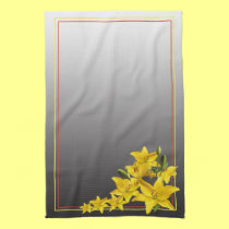 YELLOW LILIES KITCHEN TOWEL kitchen towels
