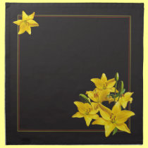 YELLOW LILIES NAPKINS napkins