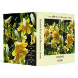 YELLOW LILIES WEDDING ALBUM Binder gifts Brides