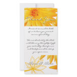 Yellow lillies - thank you for gifts customizable photo greeting card