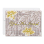 Yellow Lillies vintage Wallpaper Invitations