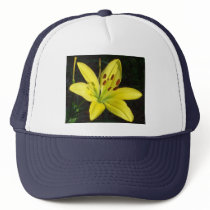 Yellow Lilly Cap Trucker Hat
