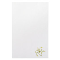 Yellow Lily Stationery Design