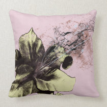 Yellow Lily throw pillow