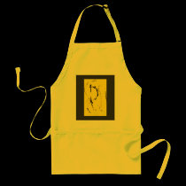 Yellow Line Dance Apron by bluerabbit Yellow Line Dance Apron
