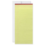 Yellow Lined School Paper Background rack cards