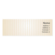 Yellow Lines - Skinny Business Card Templates