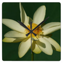 Yellow Lotus Clock wall clocks