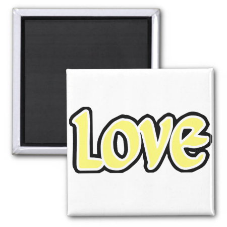 Yellow Love Magnet