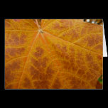 Yellow Maple Leaf Card