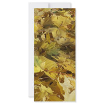 Yellow Maple Leaves rack cards by InnerWisdomHealing Yellow Maple Leaves rack cards