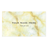 Yellow marble stone simple business cards business card template