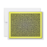 Yellow Maze Custom Invitation
