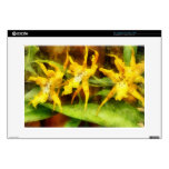 Yellow Miltassia Orchids Laptop Skin