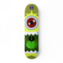 Yellow Monster Alien - Planet Cazmo skateboards by PlanetCazmo Yellow Monster Alien - Planet Cazmo skateboards