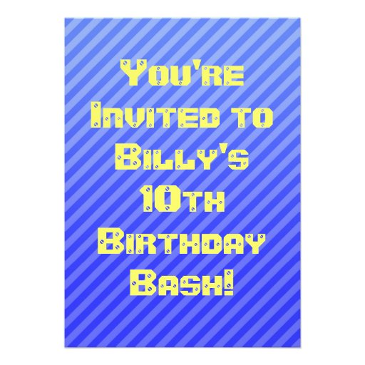 Yellow Monster Truck Invitation
