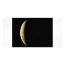 yellow-moon-eclipse personalized photo card