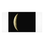 yellow-moon-eclipse personalized photo card