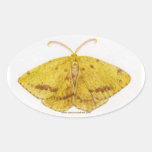 Yellow Moth Sticker