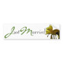 Yellow Mum Just Married Bumper Sticker