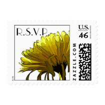 Yellow Mum RSVP stamps