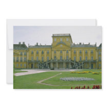 yellow Museum in city of Kecskemet, Hungary flower Custom Invitation