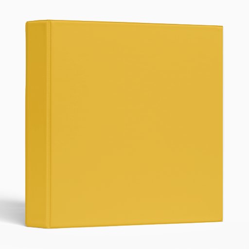 Yellow mustard 3 ring binder Zazzle