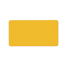 Yellow mustard personalized address label