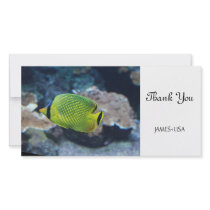 Yellow Neon Fish Photo Greeting Card