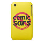 Yellow No Comic Sans iPhone 3 Cases