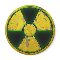 Yellow Nuke magnets by Volcanokitten Yellow Nuke magnets
