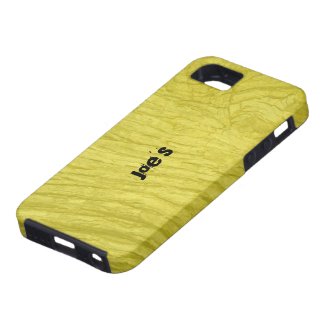 Yellow Oak Bark iPhone 5 Covers