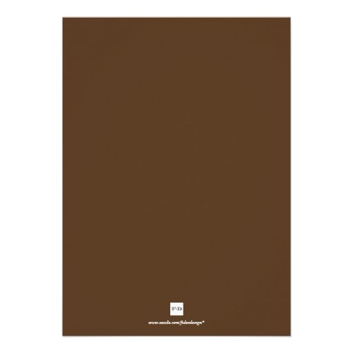 Yellow oak tree brown simple wedding invitation