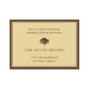 Yellow oak tree wedding reception enclosure cards profilecard