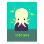 Yellow Octopus Postcard