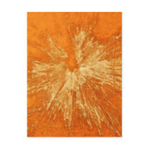Yellow on Orange Paintball Post Card