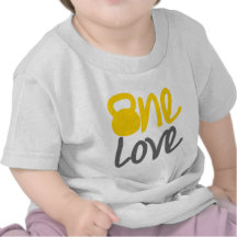 Yellow "One Love" Kettlebell T Shirts