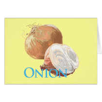 Yellow Onion Greeting Card
