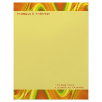 yellow orange abstract letterhead by DonnaGraysonAbstract yellow orange abstract letterhead