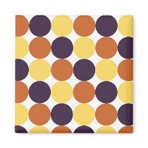 Yellow Orange and Indigo Dots magnets