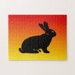 Yellow / Orange Bunny Jigsaw Puzzle