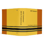 yellow orange business binders