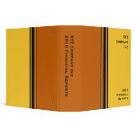 yellow orange business binders