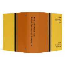 yellow orange business binders
